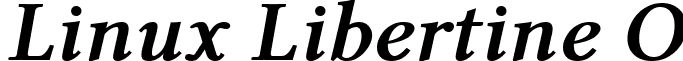 Linux Libertine O font - linlibertine_bi-4.1.0ro.ttf