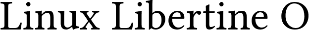 Linux Libertine O font - linlibertine_re-4.7.5ro.ttf