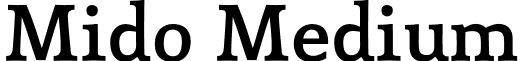 Mido Medium font - Mido.otf