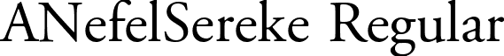 ANefelSereke Regular font - A_Nefel_Sereke.ttf