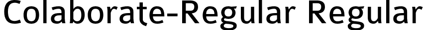 Colaborate-Regular Regular font - ColabReg.otf