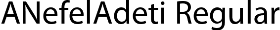 ANefelAdeti Regular font - A_Nefel_Adeti.ttf