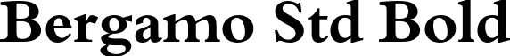 Bergamo Std Bold font - BergamoStd-Bold.otf