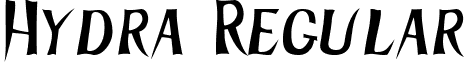 Hydra Regular font - HYDRA.TTF