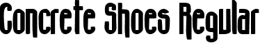 Concrete Shoes Regular font - Concs___.ttf