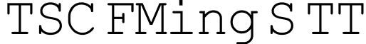 TSC FMing S TT font - cfmingeb.ttf