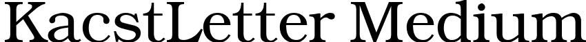 KacstLetter Medium font - KacstLetter.ttf