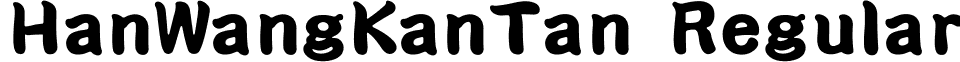 HanWangKanTan Regular font - wt034.ttf