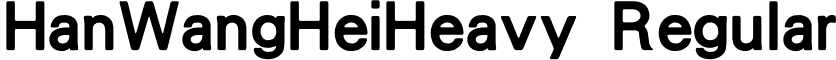 HanWangHeiHeavy Regular font - wt014.ttf