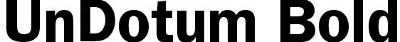 UnDotum Bold font - UnDotumBold.ttf