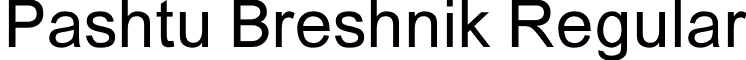 Pashtu Breshnik Regular font - pashtubk.ttf