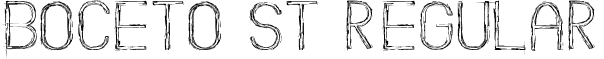 Boceto St Regular font - Boceto St.ttf