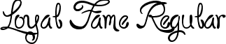 Loyal Fame Regular font - Loyal.ttf