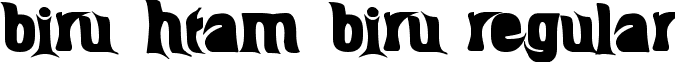 BIRU-HTAM-BIRU Regular font - BIRU-HTAM-BIRU.ttf