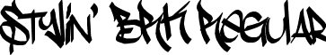 Stylin' BRK Regular font - Stylin_BRK.ttf