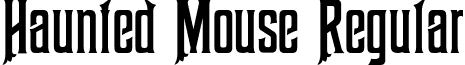 Haunted Mouse Regular font - Haunted_Mouse.ttf