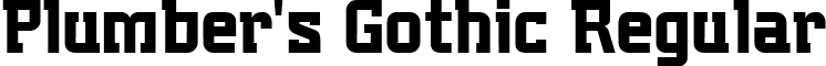 Plumber's Gothic Regular font - PLUMG___.ttf