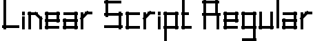 Linear Script Regular font - Linear Script.ttf