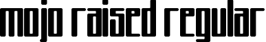 Mojo Raised Regular font - mojo_raised.ttf