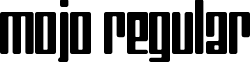 Mojo Regular font - mojo.ttf