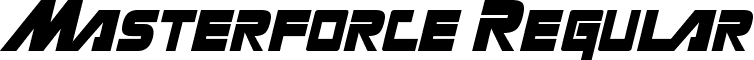 Masterforce Regular font - Masterforce.ttf