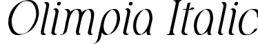 Olimpia Italic font - Olimpia Italic.ttf