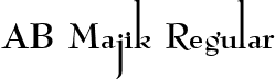 AB Majik Regular font - AB_Majik_by_redfonts.ttf