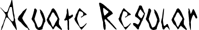 Acuate Regular font - acuate.ttf