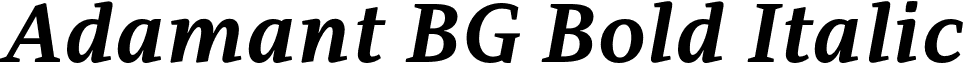 Adamant BG Bold Italic font - Adamant_ BG_BI.otf