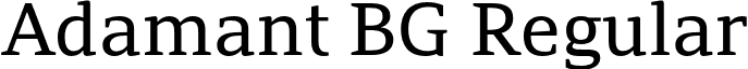Adamant BG Regular font - Adamant_BG.otf