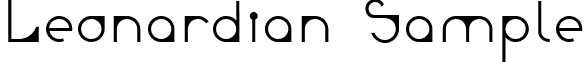 Leonardian Sample font - Leonardian_sample.ttf