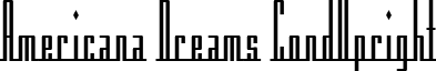 Americana Dreams CondUpright font - Amerdcou.ttf