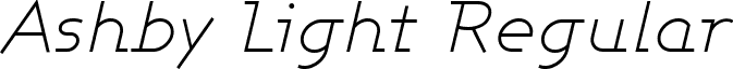 Ashby Light Regular font - ASHBLI__.ttf