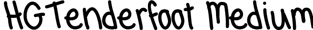 HGTenderfoot Medium font - HGTenderfoot.ttf