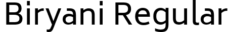 Biryani Regular font - Biryani Regular.ttf