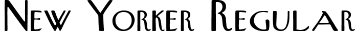 New Yorker Regular font - New Yorker Regular.ttf