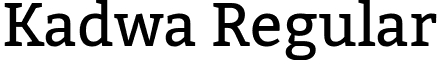 Kadwa Regular font - Kadwa Regular.ttf