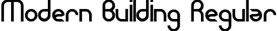 Modern Building Regular font - Modern Building.ttf