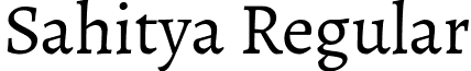Sahitya Regular font - Sahitya Regular.ttf