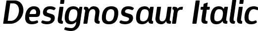 Designosaur Italic font - Designosaur Italic.ttf