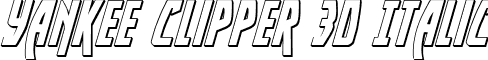 Yankee Clipper 3D Italic font - yankclipper23dital.ttf