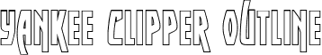 Yankee Clipper Outline font - yankclipper2out.ttf