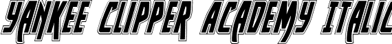 Yankee Clipper Academy Italic font - yankclipper2acadital.ttf