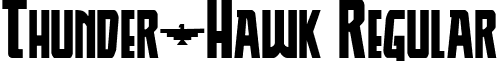 Thunder-Hawk Regular font - thunderhawk.ttf