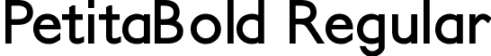 PetitaBold Regular font - Petita Bold.ttf