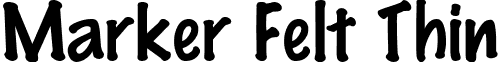 Marker Felt Thin font - feltmark.ttf