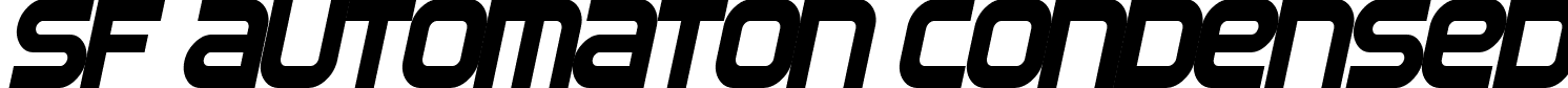 SF Automaton Condensed font - SF_Automaton_Condensed_Oblique.ttf