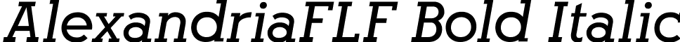 AlexandriaFLF Bold Italic font - Alexandria FLF Bold Italic.ttf