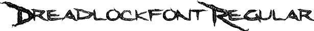 Dreadlockfont Regular font - Dreadlockfont.ttf