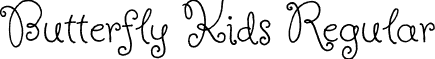 Butterfly Kids Regular font - ButterflyKids-Regular.ttf